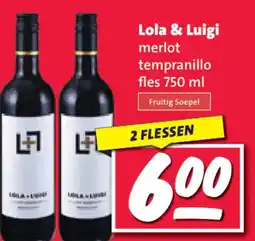 Nettorama Lola & Luigi merlot tempranillo aanbieding