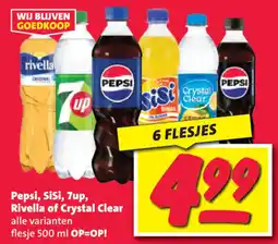 Nettorama Pepsi, Sisi, 7up, Rivella of Crystal Clear aanbieding