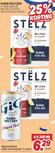 Dekamarkt HARD SELTZER aanbieding