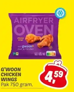 Dekamarkt G'WOON CHICKEN WINGS aanbieding