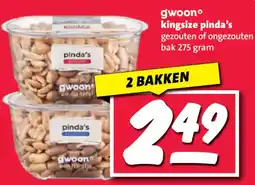 Nettorama gwoon kingsize pinda's aanbieding