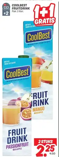 Dekamarkt COOLBEST FRUITDRINK aanbieding