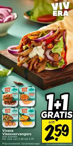 Vomar Voordeelmarkt Vivera Vleesvervangers aanbieding