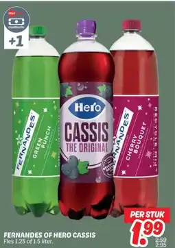 Dekamarkt FERNANDES OF HERO CASSIS aanbieding