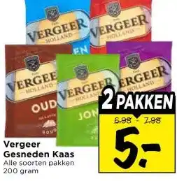 Vomar Voordeelmarkt Vergeer Gesneden Kaas aanbieding