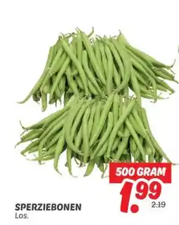 Dekamarkt SPERZIEBONEN aanbieding