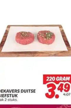 Dekamarkt DEKAVERS DUITSE BIEFSTUK aanbieding