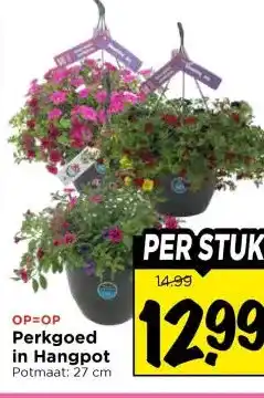 Vomar Voordeelmarkt Perkgoed in Hangpot aanbieding