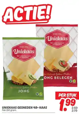 Dekamarkt UNIEKAAS GESNEDEN 48+ KAAS aanbieding