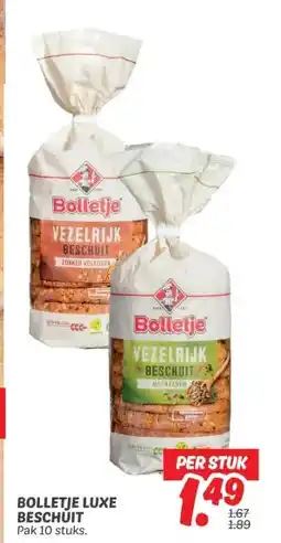 Dekamarkt BOLLETJE LUXE BESCHUIT aanbieding