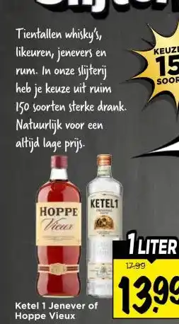 Vomar Voordeelmarkt Ketel 1 Jenever of Hoppe Vieux aanbieding