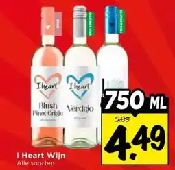 Vomar Voordeelmarkt I Heart Wijn aanbieding