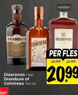 Vomar Voordeelmarkt Disaronno , Drambuie of Cointreau aanbieding