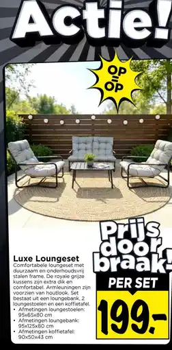 Vomar Voordeelmarkt Luxe Loungeset aanbieding