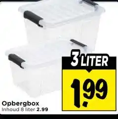 Vomar Voordeelmarkt Opbergbox aanbieding