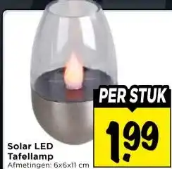 Vomar Voordeelmarkt Solar LED Tafellamp aanbieding