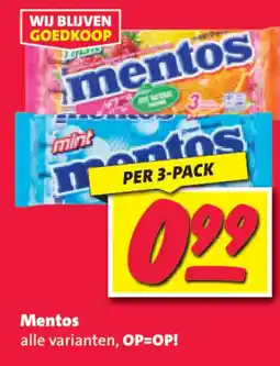 Nettorama Mentos aanbieding