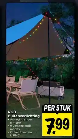Vomar Voordeelmarkt RGB Buitenverlichting aanbieding