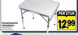 Vomar Voordeelmarkt Campingtafel Inklapbaar aanbieding