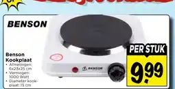 Vomar Voordeelmarkt Benson Kookplaat aanbieding