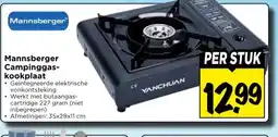 Vomar Voordeelmarkt Mannsberger Campinggas- kookplaat aanbieding