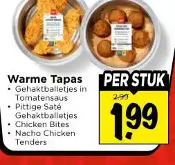 Vomar Voordeelmarkt Warme Tapas aanbieding