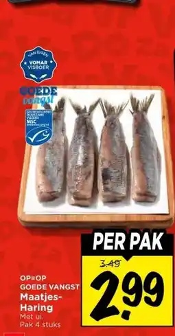 Vomar Voordeelmarkt GOEDE VANGST Maatjes- Haring aanbieding