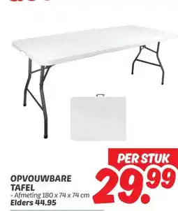 Dekamarkt OPVOUWBARE TAFEL aanbieding