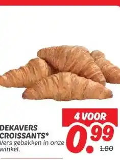 Dekamarkt DEKAVERS CROISSANTS* aanbieding