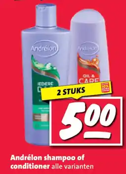 Nettorama Andrélon shampoo of conditioner aanbieding