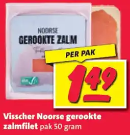 Nettorama Visscher Noorse gerookte zalmfilet aanbieding