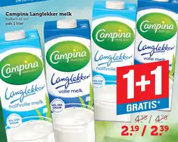 Coop Campina Langlekker melk aanbieding
