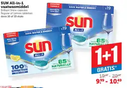 Coop SUN All in 1 vaatwasmiddel aanbieding