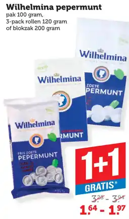 Coop Wilhelmina pepermunt aanbieding