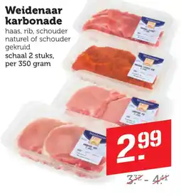 Coop Weidenaar karbonade aanbieding