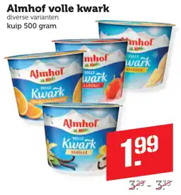 Coop Almhof volle kwark aanbieding