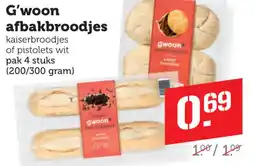 Coop G'woon afbakbroodjes aanbieding