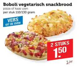 Coop Boboli vegetarisch snackbrood aanbieding