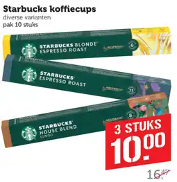 Coop Starbucks koffiecups aanbieding