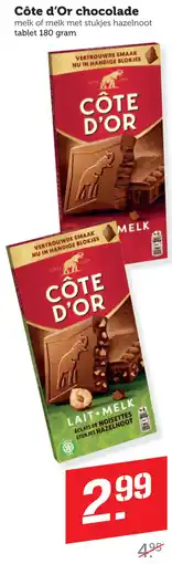 Coop Côte d'Or chocolade aanbieding