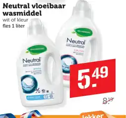 Coop Neutral vloeibaar wasmiddel aanbieding