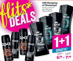 Coop AXE Deospray of Showergel aanbieding