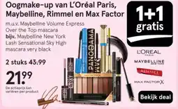 Etos Oogmake-up van L'Oréal Paris, Maybelline, Rimmel en Max Factor aanbieding