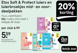 Etos Etos Soft & Protect luiers en luierbroekjes mid en voor deelpakken aanbieding