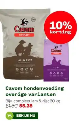 Welkoop Cavom hondenvoeding overige varianten aanbieding