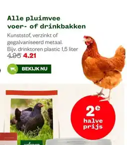 Welkoop Alle pluimvee voer- of drinkbakken aanbieding