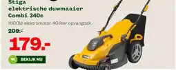 Welkoop Stiga elektrische duwmaaier Combi 340c aanbieding