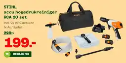 Welkoop STIHL hogedrukreiniger RCA 20 set aanbieding