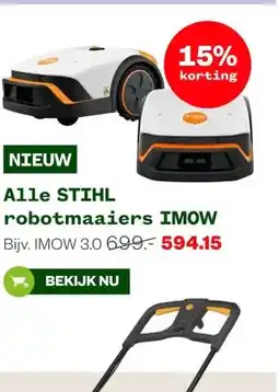 Welkoop Alle STIHL robotmaaiers IMOW aanbieding