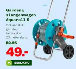 Welkoop Gardena slangenwagen Aquaroll S aanbieding